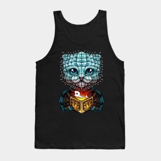 Meow raiser PINHEAD KITTEN Halloween Horror Tank Top